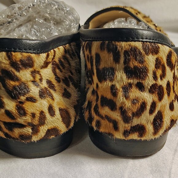 Sam Edelman Leopard Loafers w/ Gold Bar – Size 10 - Picture 3 of 8